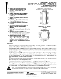 SN74LVTH573DBLE Datasheet