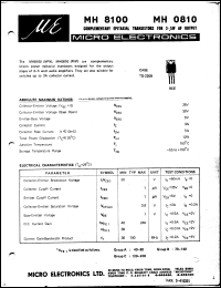 MH8100 Datasheet