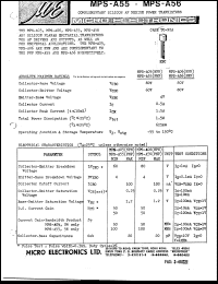 MPS-A55 Datasheet