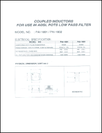 PAI-1801 Datasheet