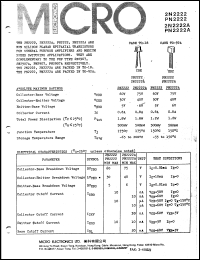 PN2222 Datasheet
