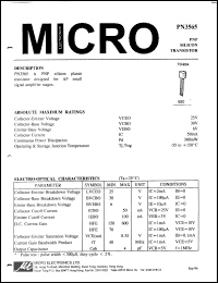 PN3565 Datasheet