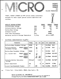 PN3641 Datasheet