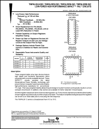 TIBPAL20R4-20MJT Datasheet
