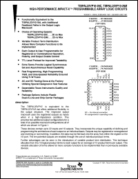 TIBPAL22VP10-20CNT Datasheet