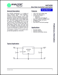 AAT4250IGY-T1 Datasheet