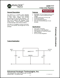 AHK1117XPY-3.3-B1 Datasheet