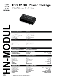 TDD124815D Datasheet