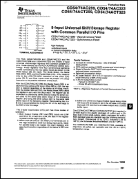 CD54ACT299F3A Datasheet