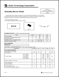 BAT54 Datasheet