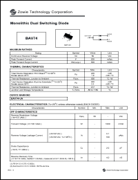 BAV74 Datasheet