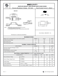 MMDL914T1 Datasheet