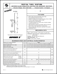 RGP10M Datasheet