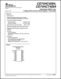 CD74HC4094PWR Datasheet