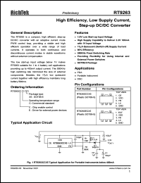 RT9263ECX5 Datasheet