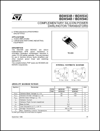 BDX54B Datasheet