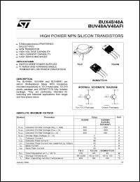 BUX48A Datasheet