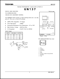 6N137 Datasheet