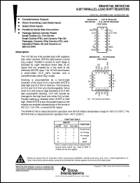 SN74HC165PWLE Datasheet