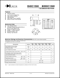 B3800C1500 Datasheet