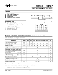 FR151 Datasheet