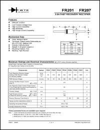 FR204 Datasheet