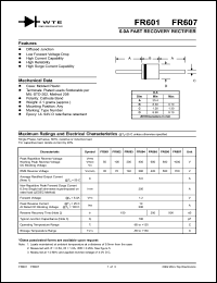 FR607 Datasheet