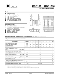KBP154 Datasheet