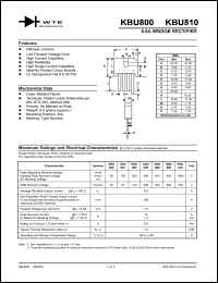 KBU804 Datasheet