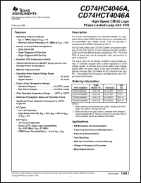 CD74HCT4046AM96 Datasheet