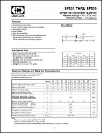 SF501 Datasheet