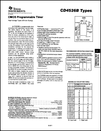 CD4536BMS Datasheet