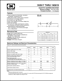 1N5818 Datasheet