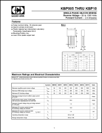 KBP005 Datasheet