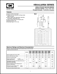 KBU4B Datasheet