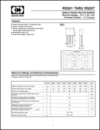 RS201 Datasheet