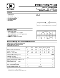 PR1800 Datasheet