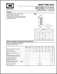 W01 Datasheet