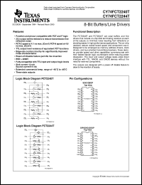 CY74FCT2240CTSOC Datasheet