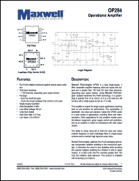 OP284RPFS Datasheet