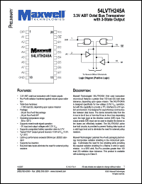 54LVTH245ARPFE Datasheet