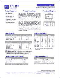 FP1189 Datasheet