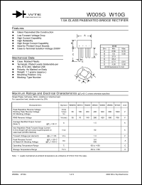 W08G Datasheet