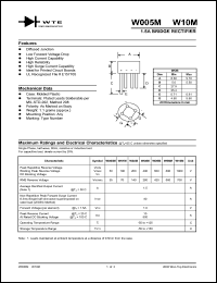 W005M Datasheet