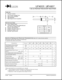 UF4001 Datasheet