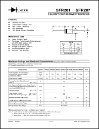 SFR207 Datasheet