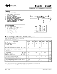 SB250 Datasheet