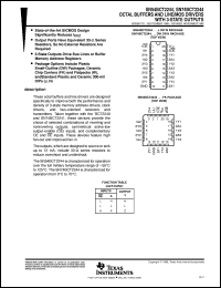 SNJ54BCT2244FK Datasheet