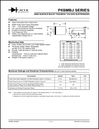 P6SMBJ200CA Datasheet
