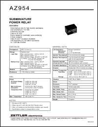 AZ954Y-1C-5DS Datasheet